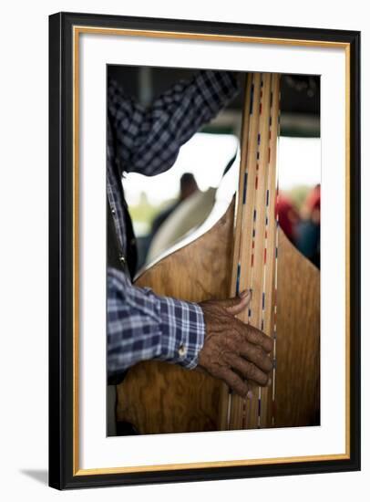 Musicians on Boat to Isla Janitzio, Michoacan, Mexico, North America-Ben Pipe-Framed Photographic Print