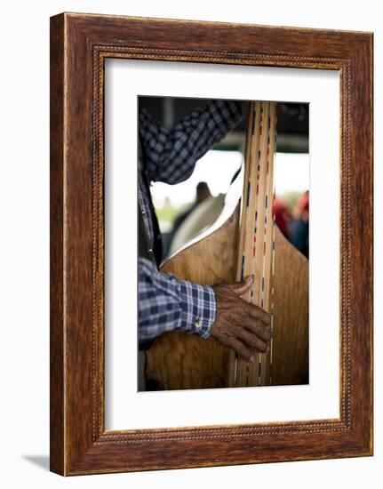 Musicians on Boat to Isla Janitzio, Michoacan, Mexico, North America-Ben Pipe-Framed Photographic Print