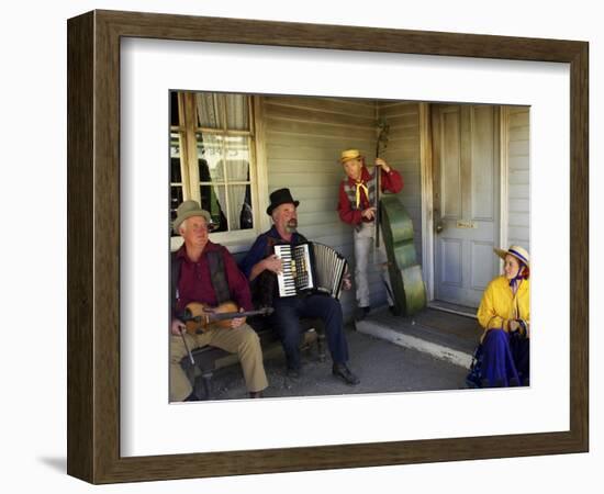 Musicians, Sovereign Hill, Ballarat, Victoria, Australia-David Wall-Framed Photographic Print