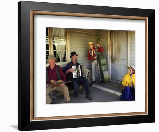 Musicians, Sovereign Hill, Ballarat, Victoria, Australia-David Wall-Framed Photographic Print