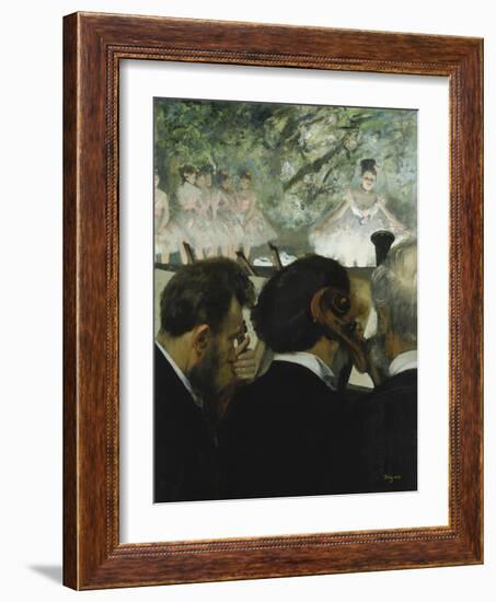 Musiciens a L'Orchestre, 1872-Edgar Degas-Framed Giclee Print