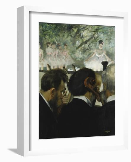 Musiciens a L'Orchestre, 1872-Edgar Degas-Framed Giclee Print