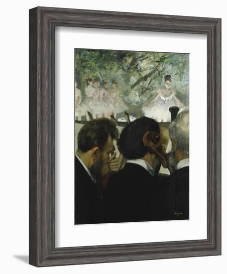 Musiciens a L'Orchestre, 1872-Edgar Degas-Framed Giclee Print