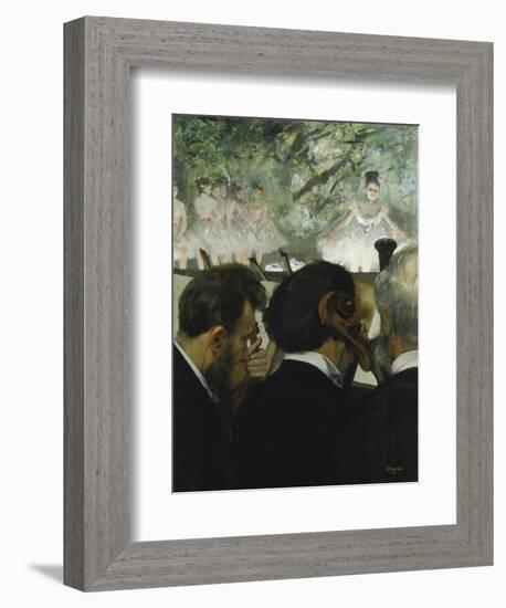 Musiciens a L'Orchestre, 1872-Edgar Degas-Framed Giclee Print