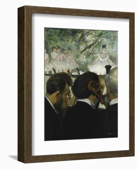 Musiciens a L'Orchestre, 1872-Edgar Degas-Framed Giclee Print