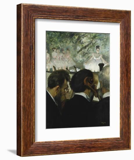 Musiciens a L'Orchestre, 1872-Edgar Degas-Framed Giclee Print