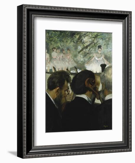 Musiciens a L'Orchestre, 1872-Edgar Degas-Framed Giclee Print