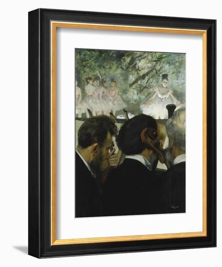 Musiciens a L'Orchestre, 1872-Edgar Degas-Framed Giclee Print