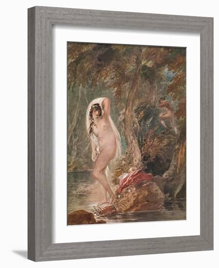 'Musidora', c1788 (1904)-William Hamilton-Framed Giclee Print