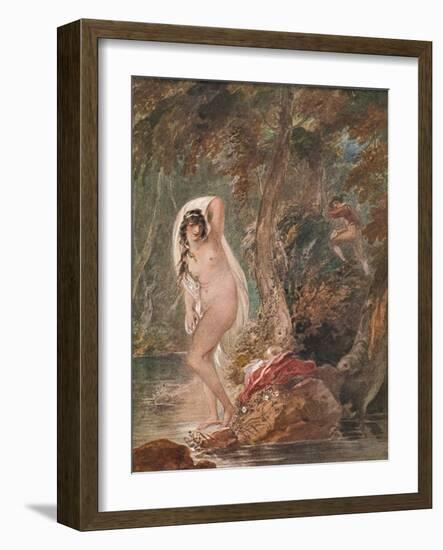 'Musidora', c1788 (1904)-William Hamilton-Framed Giclee Print