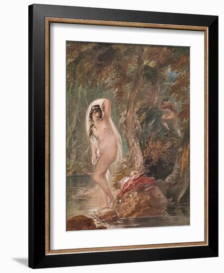 'Musidora', c1788 (1904)-William Hamilton-Framed Giclee Print