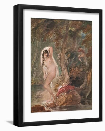 'Musidora', c1788 (1904)-William Hamilton-Framed Giclee Print