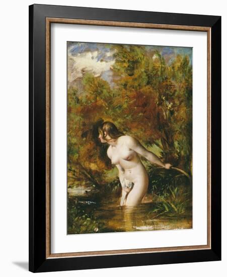 Musidora: the Bather 'At the Doubtful Breeze Alarmed', Replica-William Etty-Framed Giclee Print