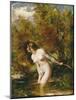 Musidora: the Bather 'At the Doubtful Breeze Alarmed', Replica-William Etty-Mounted Giclee Print