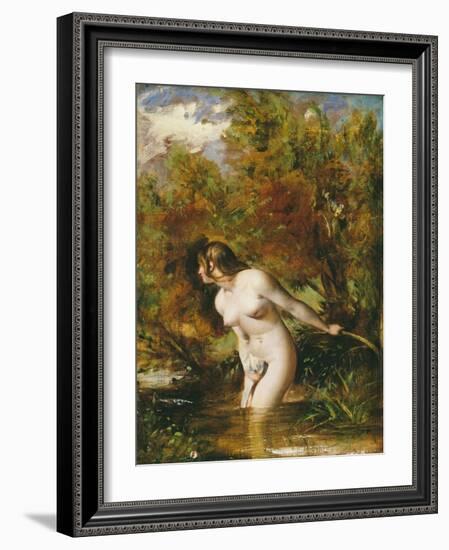 Musidora: the Bather 'At the Doubtful Breeze Alarmed', Replica-William Etty-Framed Giclee Print