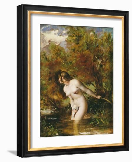 Musidora: the Bather 'At the Doubtful Breeze Alarmed', Replica-William Etty-Framed Giclee Print