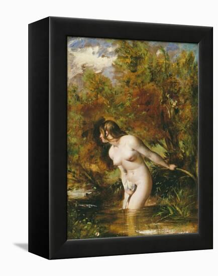 Musidora: the Bather 'At the Doubtful Breeze Alarmed', Replica-William Etty-Framed Premier Image Canvas