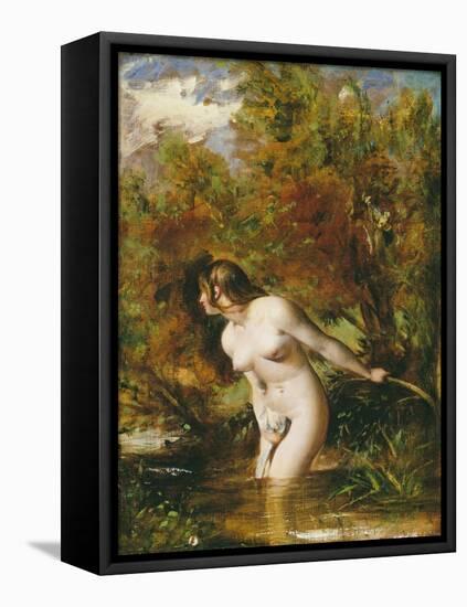 Musidora: the Bather 'At the Doubtful Breeze Alarmed', Replica-William Etty-Framed Premier Image Canvas