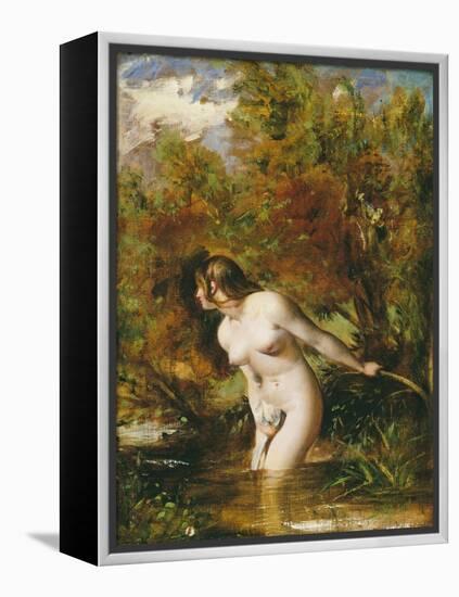 Musidora: the Bather 'At the Doubtful Breeze Alarmed', Replica-William Etty-Framed Premier Image Canvas