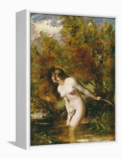 Musidora: the Bather 'At the Doubtful Breeze Alarmed', Replica-William Etty-Framed Premier Image Canvas