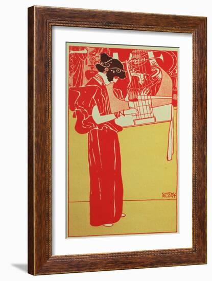 Musik-Gustav Klimt-Framed Giclee Print