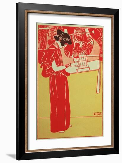 Musik-Gustav Klimt-Framed Giclee Print