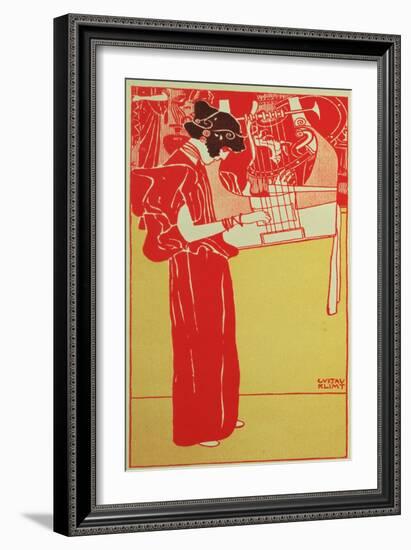 Musik-Gustav Klimt-Framed Giclee Print