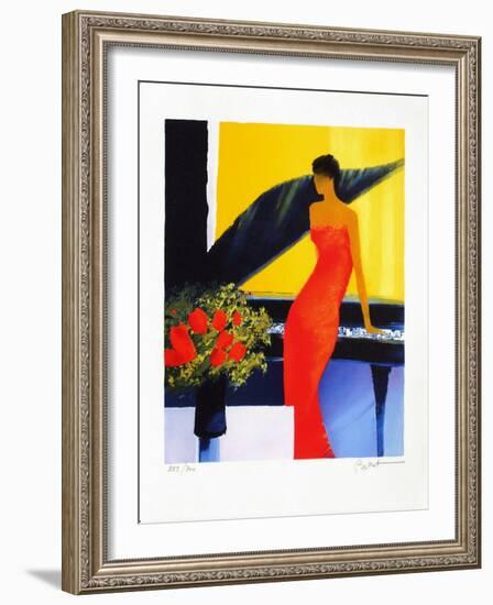 Musique Rouge-Emile Bellet-Framed Limited Edition