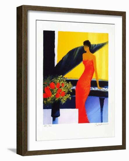 Musique Rouge-Emile Bellet-Framed Limited Edition