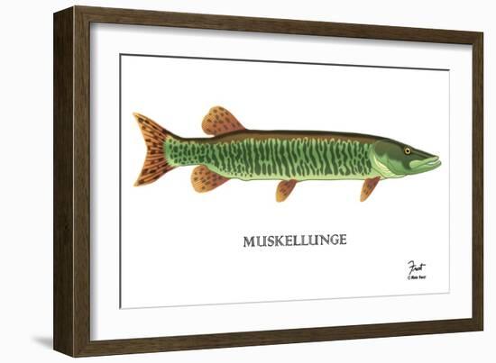 Muskellunge-Mark Frost-Framed Giclee Print