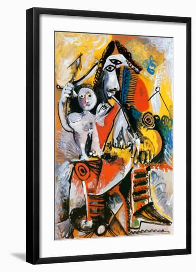 Musketeer and Cupid, c.1969-Pablo Picasso-Framed Art Print