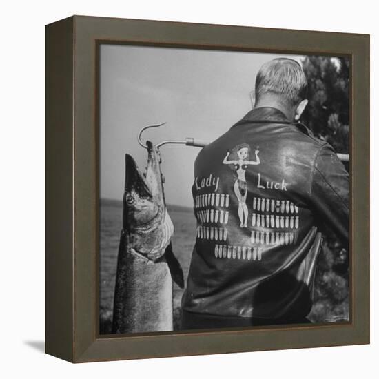 Muskie Fishing-Wallace Kirkland-Framed Premier Image Canvas