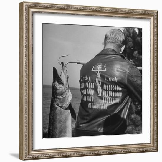 Muskie Fishing-Wallace Kirkland-Framed Photographic Print