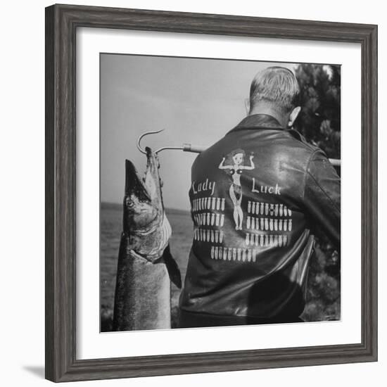 Muskie Fishing-Wallace Kirkland-Framed Photographic Print