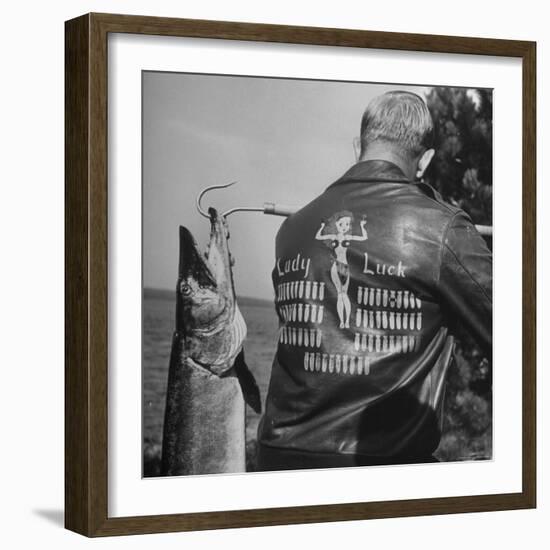 Muskie Fishing-Wallace Kirkland-Framed Photographic Print