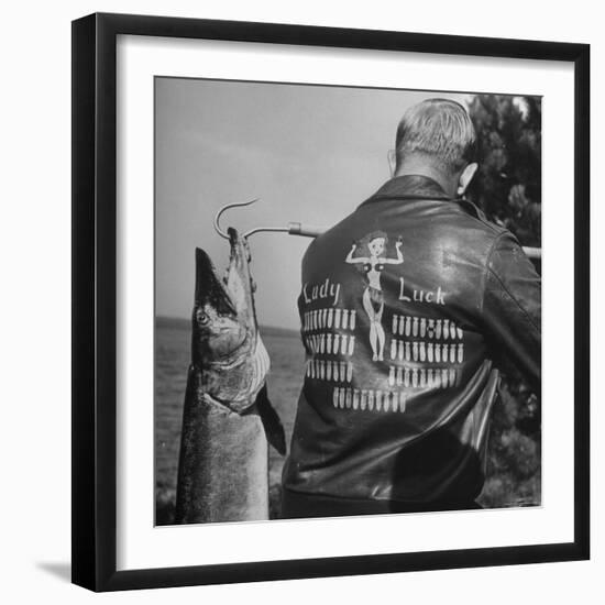 Muskie Fishing-Wallace Kirkland-Framed Photographic Print