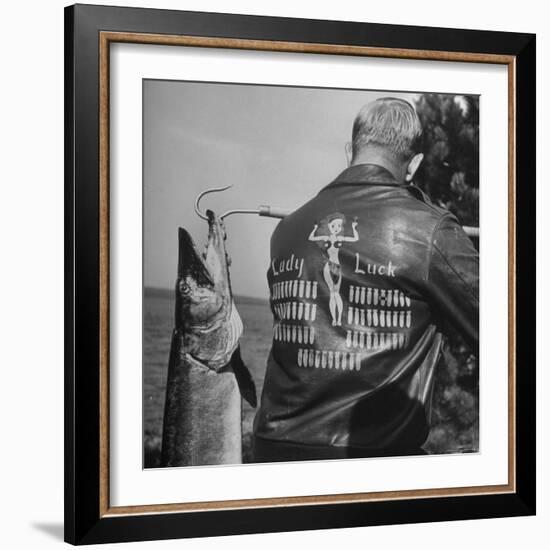 Muskie Fishing-Wallace Kirkland-Framed Photographic Print