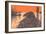 Muskrat on Dam-null-Framed Art Print