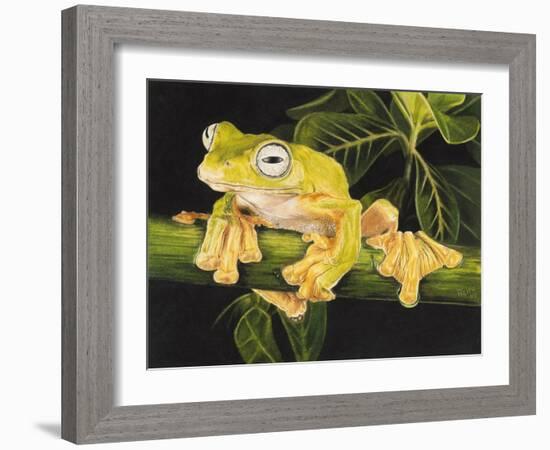 Musky Flying Frog-Barbara Keith-Framed Giclee Print