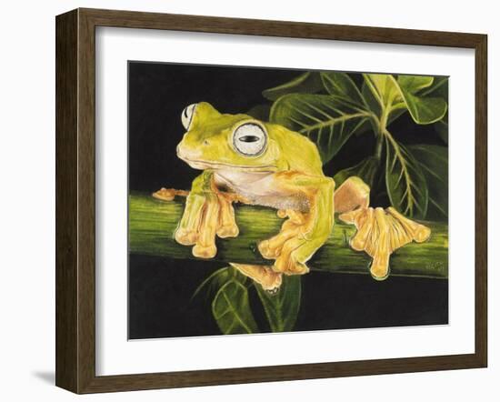 Musky Flying Frog-Barbara Keith-Framed Giclee Print