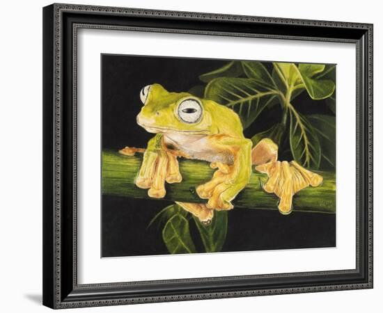 Musky Flying Frog-Barbara Keith-Framed Giclee Print