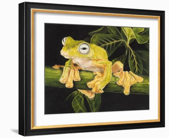 Musky Flying Frog-Barbara Keith-Framed Giclee Print