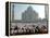 Muslim Faithful Pray at the Mosque in the Taj Mahal Complex to Celebrate Eid-Al-Fitr-null-Framed Premier Image Canvas