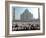 Muslim Faithful Pray at the Mosque in the Taj Mahal Complex to Celebrate Eid-Al-Fitr-null-Framed Photographic Print