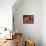 Muslim Man Walks by Wall of Moroccan Pottery, Marrakech, Morocco-John & Lisa Merrill-Framed Premier Image Canvas displayed on a wall