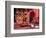 Muslim Man Walks by Wall of Moroccan Pottery, Marrakech, Morocco-John & Lisa Merrill-Framed Photographic Print