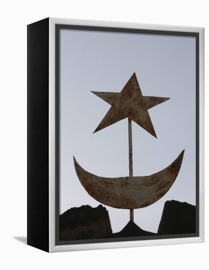 Muslim Symbols, Bamako, Mali, West Africa, Africa-null-Framed Premier Image Canvas