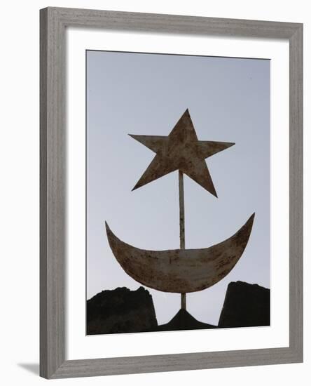 Muslim Symbols, Bamako, Mali, West Africa, Africa-null-Framed Photographic Print