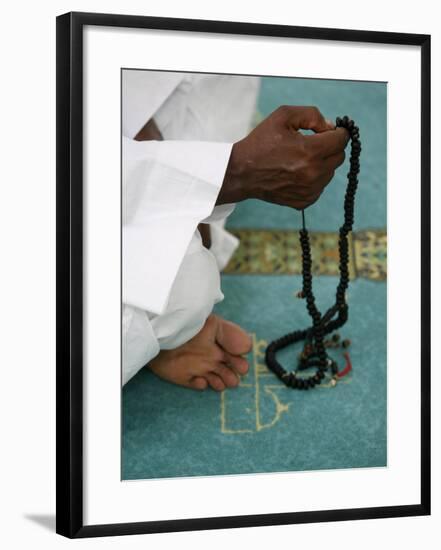 Muslim with Prayer Beads, Lyon, Rhone Alpes, France, Europe-Godong-Framed Photographic Print