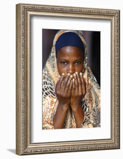 Muslim woman praying, Lome, Togo-Godong-Framed Photographic Print
